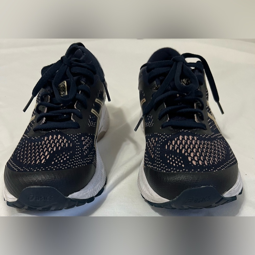 ASICS GEL-Kayano 26 Women’s Athletic Comfort Walking Running Shoes Navy Gold